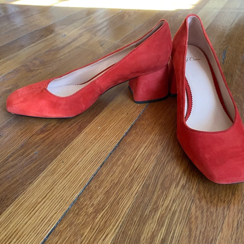 J.Crew Block-heel pumps in suede - Picture 4 of 5